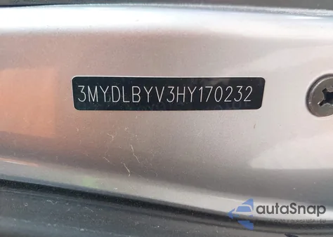 2017 Toyota Yaris Ia из США, поврежденный, VIN 3MYDLBYV3HY170232